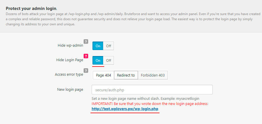 Clearfy inner link security algorithm